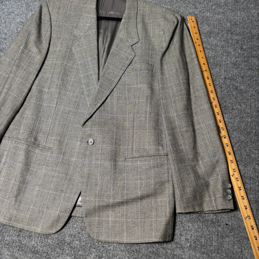 Billfox Rare Fibres London Men's Glen Plaid Suit 38R 36x30‎ Prince of Wales